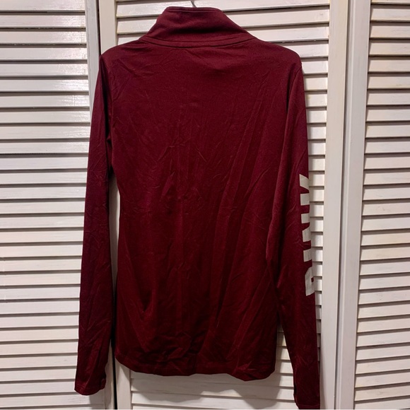 Victorias secret PINK zip up long sleeve workout top with thumbholes, size XS - Picture 6 of 7